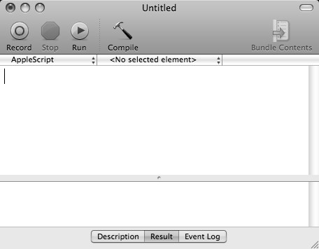 mac address book apple script editor